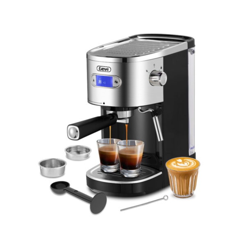 Gevi Espresso Machines 20 Bar Fast Heating Automatic Coffee Machine with Milk Frother Steam Wand | Bigbigmart.com
