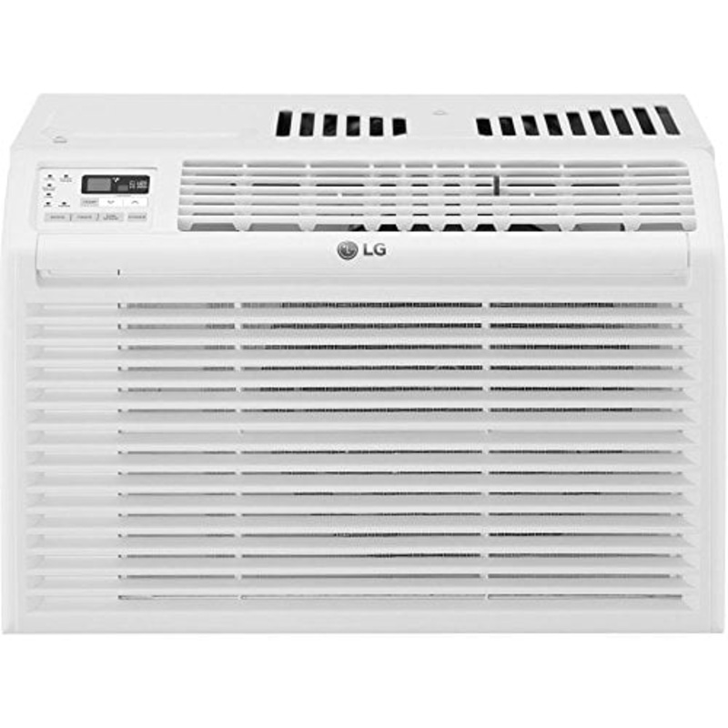 LG 6,000 BTU Window Air Conditioner, Cools 250 Sq.Ft. (10′ x 25′ Room Size), Quiet Operation, Electronic Control with Remote, 2 Cooling & Fan Speeds, 2-Way Air Deflection, Auto Restart, 115V | Bigbigmart.com
