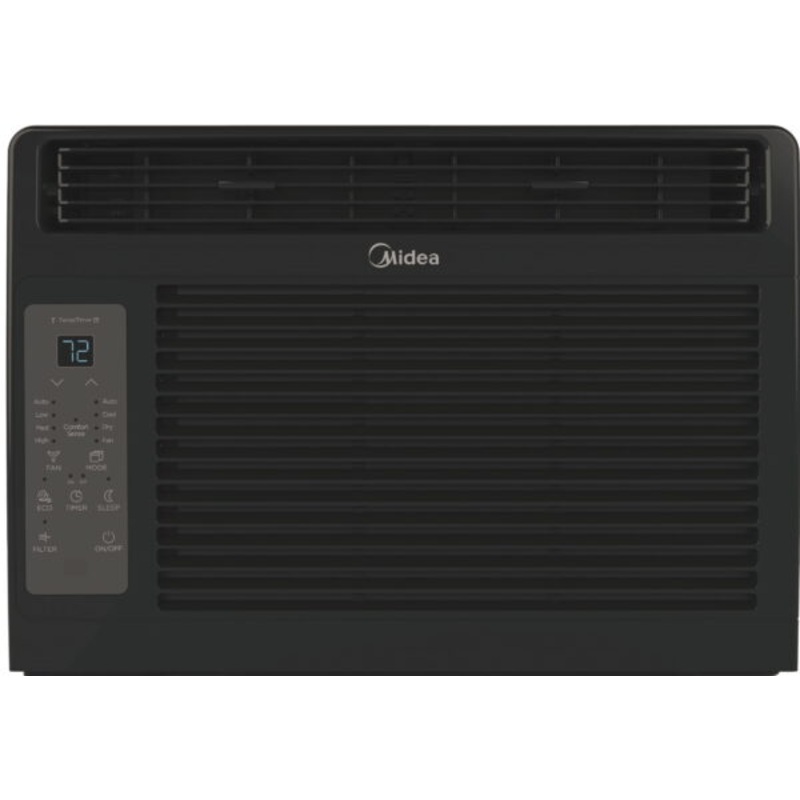 Midea 6,000 BTU 115V Window Air Conditioner with ComfortSense Remote, Black, MAW06R1WBL | Bigbigmart.com