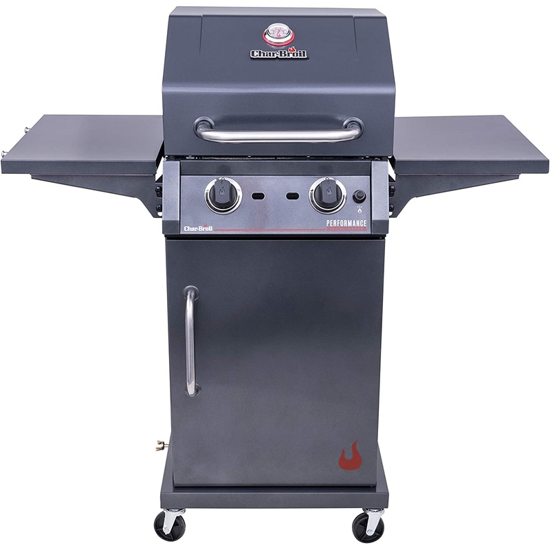 Char-Broil 463655621 Performance TRU-Infrared 2-Burner Cabinet Style Liquid Propane Gas Grill, Metallic Gray | Bigbigmart.com