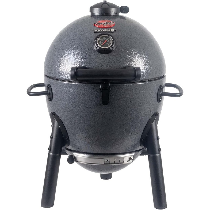 Char-Griller E86714 AKORN Jr. Kamado, Ash Portable Charcoal Grill | Bigbigmart.com
