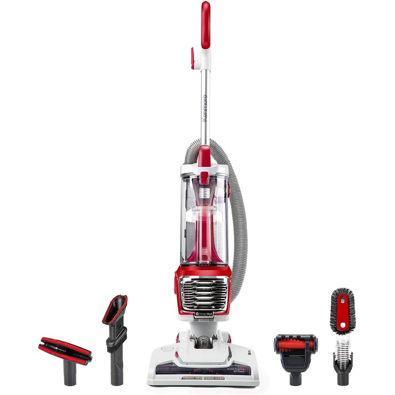 Kenmore DU2015 Bagless Upright Vacuum Lightweight Carpet Cleaner with 10Hose, HEPA Filter, 4 Cleaning Tools for Pet Hair, Hardwood Floor, Red | Bigbigmart.com