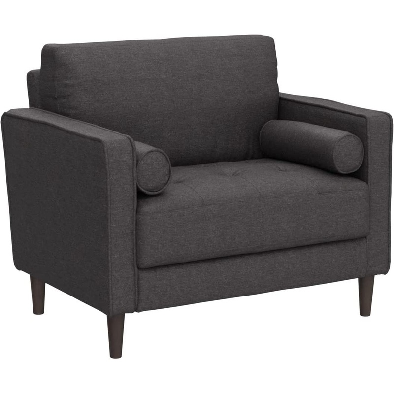 Lifestyle Solutions Lexington Armchair, 39.8 W x 31.1 D x 33.5 H, Heather Grey | Bigbigmart.com