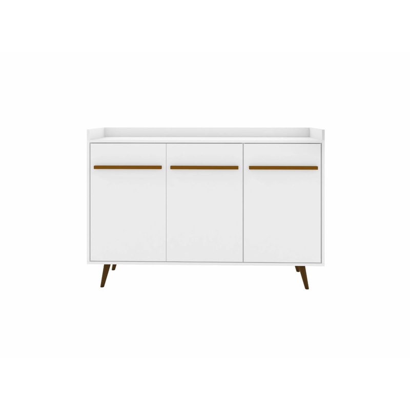 Manhattan Comfort Bradley Dining Buffet Stand, White | Bigbigmart.com