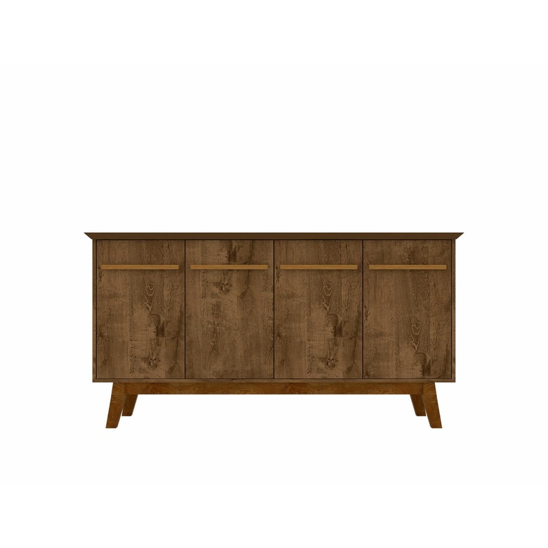 Manhattan Comfort Yonkers Dining Sideboard, Rustic Brown | Bigbigmart.com