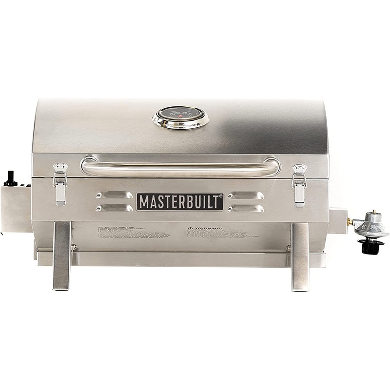 Masterbuilt MB20030819 Portable Propane Grill, Stainless Steel | Bigbigmart.com