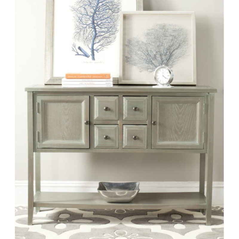 Safavieh Charlotte Storage Sideboard, French Grey | Bigbigmart.com