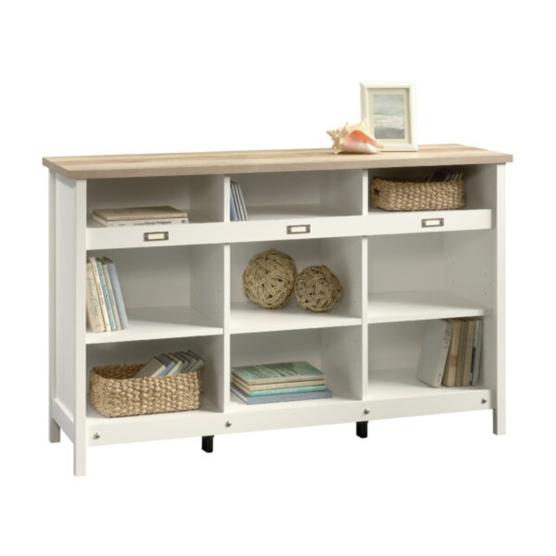 Sauder 417653 Adept Storage Credenza, Soft White Finish | Bigbigmart.com