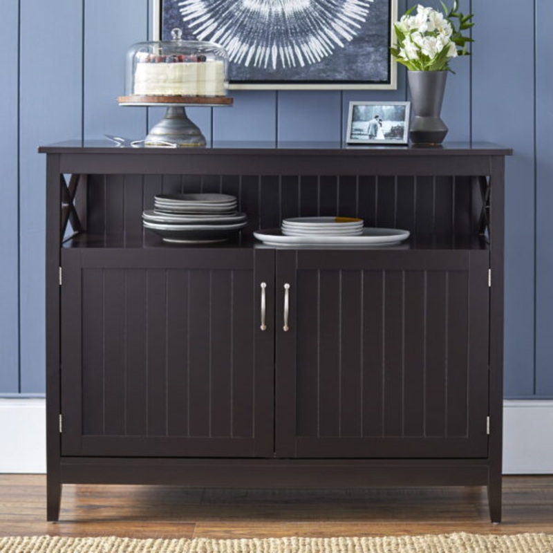 Target Marketing Systems Southport Storage Buffet, Brown | Bigbigmart.com
