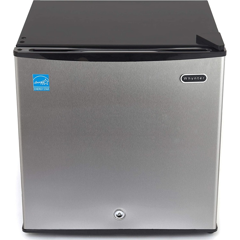 Whynter CUF-112SS Mini, 1.1 Cubic Foot Energy Star Rated Small Upright Freezer with Lock, Stainless Steel | Bigbigmart.com