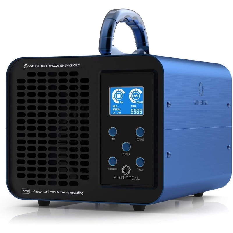 Airthereal MA10K-PRODIGI Digital Ozone Generator 10,000mg/hr High Capacity O3 Machine, Odor Remover Ionizer – Adjustable Settings for Any Size Room, Blue | Bigbigmart.com