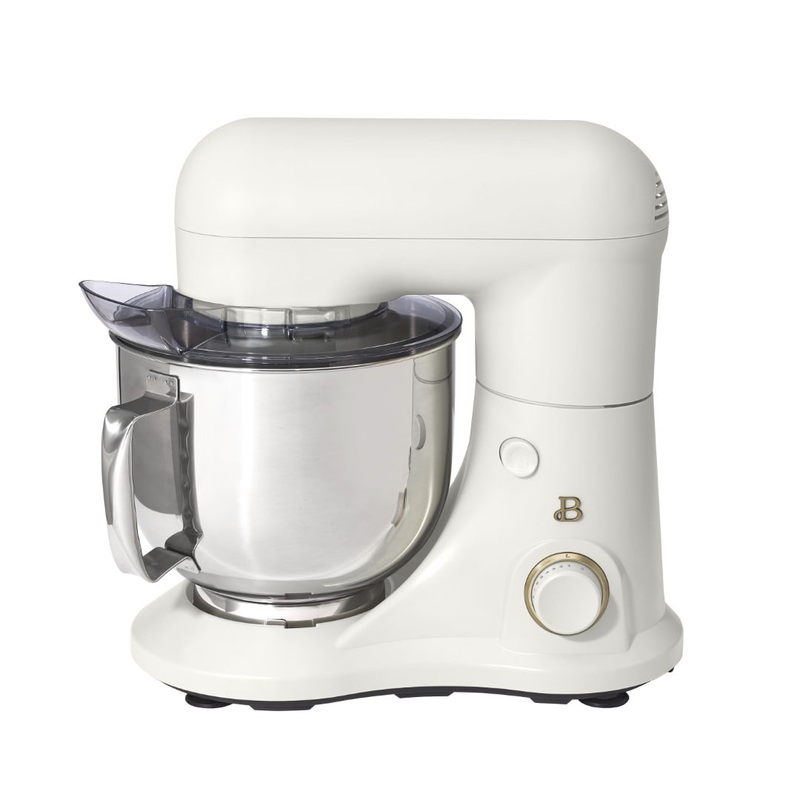 Beautiful 5.3QT Capacity Lightweight & Powerful Tilt-Head Stand Mixer, White Icing by Drew Barrymore | Bigbigmart.com