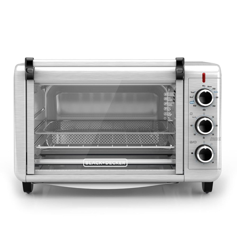 BLACK+DECKER Crisp ‘N Bake Air Fry Toaster Oven TO3215SS | Bigbigmart.com