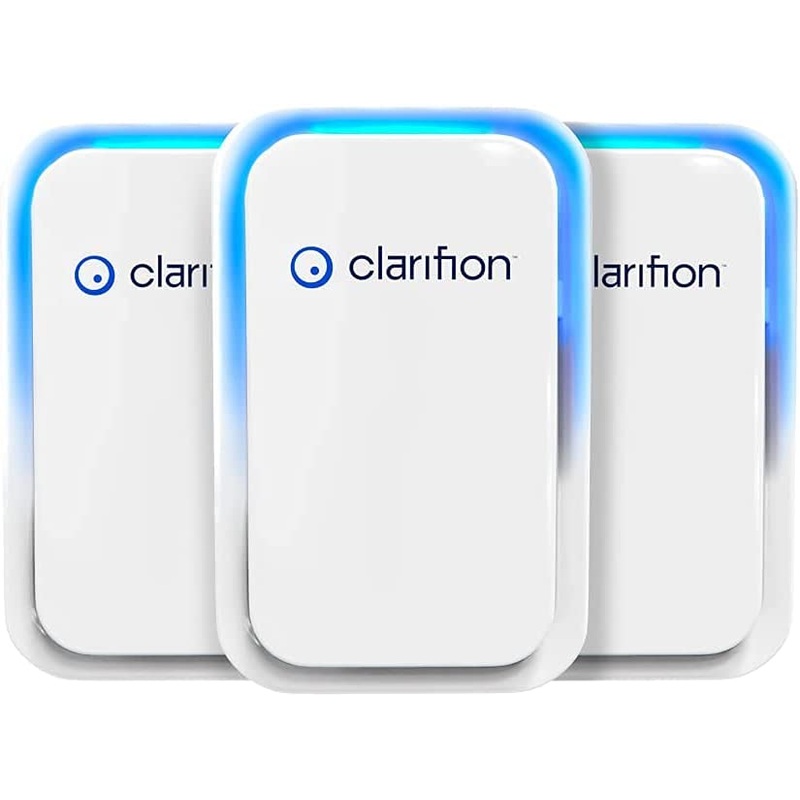 Clarifion – Air Ionizers for Home (3 Pack), Negative Ion Filtration System, Quiet Air Freshener for Bedroom, Office, Kitchen, Portable Air Filter Odor, Smoke Dust, Pets, Eliminator, Mini Air Cleaner | Bigbigmart.com