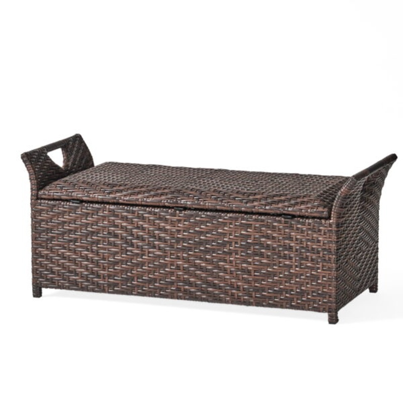 Danica Wing Outdoor Storage Bench | Bigbigmart.com