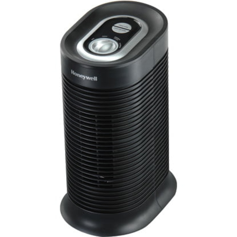 Honeywell AllergenPlus HEPA Tower Air Purifier, Airborne Allergen Reducer for Small Rooms (75 sq ft), Black – Wildlfire/Smoke, Pollen, Pet Dander, and Dust Air Purifier, HPA060 | Bigbigmart.com