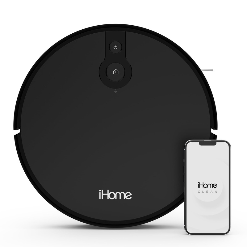 iHome AutoVac Eclipse Robot Vacuum with Mapping Technology, 2200 Ultra Strong Suction Power, 120 Minute Runtime, Compatible with Auto Empty Base, App Connectivity | Bigbigmart.com