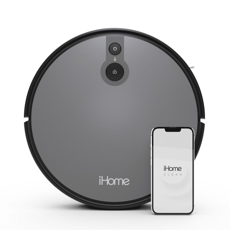 iHome AutoVac Juno Robot Vacuum with Mapping Technology, 2000pa Strong Suction Power, 100 Minute Runtime, App Connectivity | Bigbigmart.com
