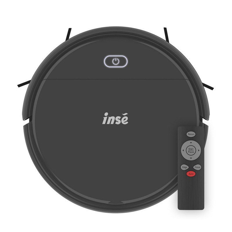 INSE Robot Vacuum Cleaner, Self-Charging 2200Pa Powerful Robotic Vacuum with Remote Control for Pet Hair Hardwood Floors Household Cleaning, Grey | Bigbigmart.com
