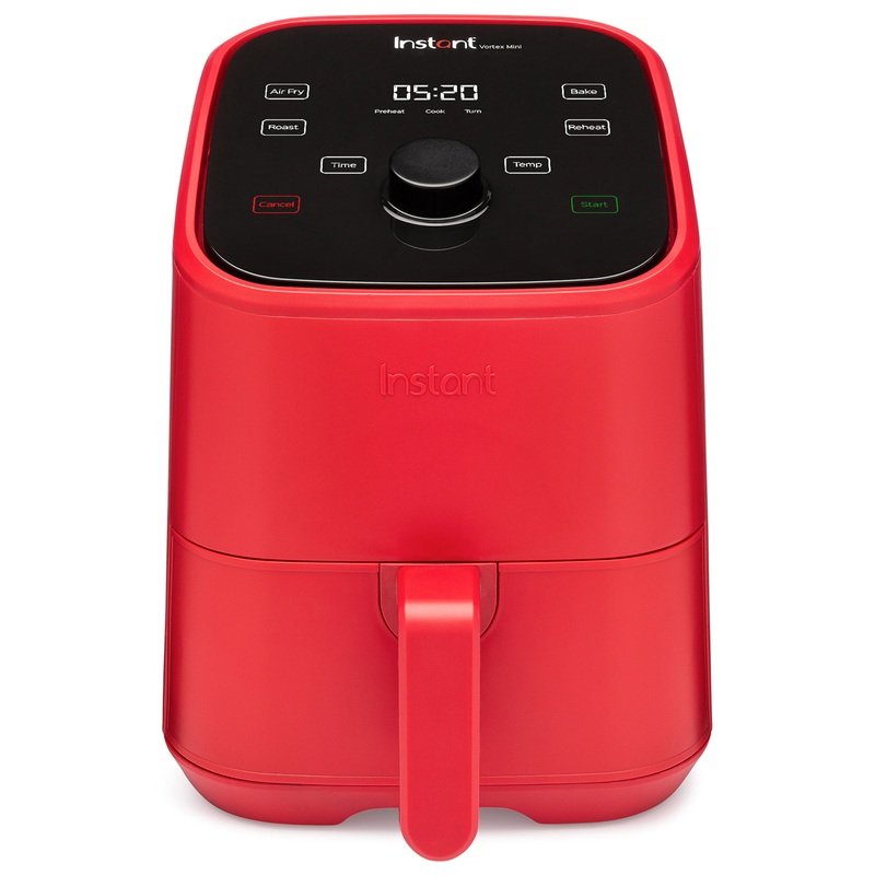 Instant Vortex 2-Quart Mini Air Fryer 4-in-1 with Customizable Smart Cooking Programs, Nonstick and Dishwasher-Safe Basket, Red | Bigbigmart.com