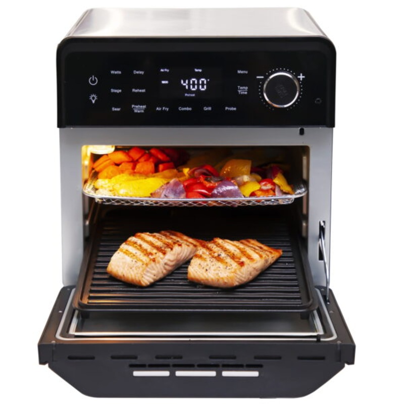 NuWave Todd English Pro-Smart Grill with Combo Cooking & Air Frying Capabilities | Bigbigmart.com