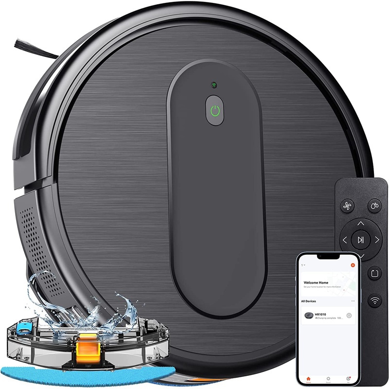 ONSON Robot Vacuum Cleaner, 3 in 1 Mopping Robot vacuum and mop combo with Schedule, App//Wi-Fi/Alexa, 1600Pa, Slim, Ideal for Hard Floor, Pet Hair | Bigbigmart.com