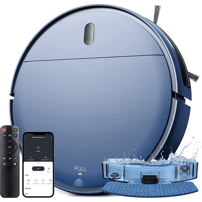 ONSON Robot Vacuum Cleaner, Robot Vacuum and Mop Combo with WIFI / Alexa for Pet Hair and Hard Floor | Bigbigmart.com