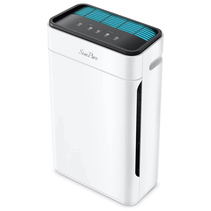 SimPure HP8 HEPA Air Purifier Air Filter Cleaner for Large Room 800 Sq Ft, Removal Allergies, Fire Smoke, Dust, White | Bigbigmart.com