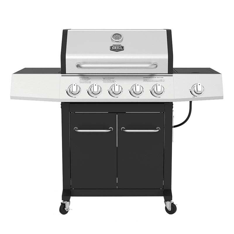Expert Grill 5-Burner Propane Gas Grill with Side Burner | Bigbigmart.com