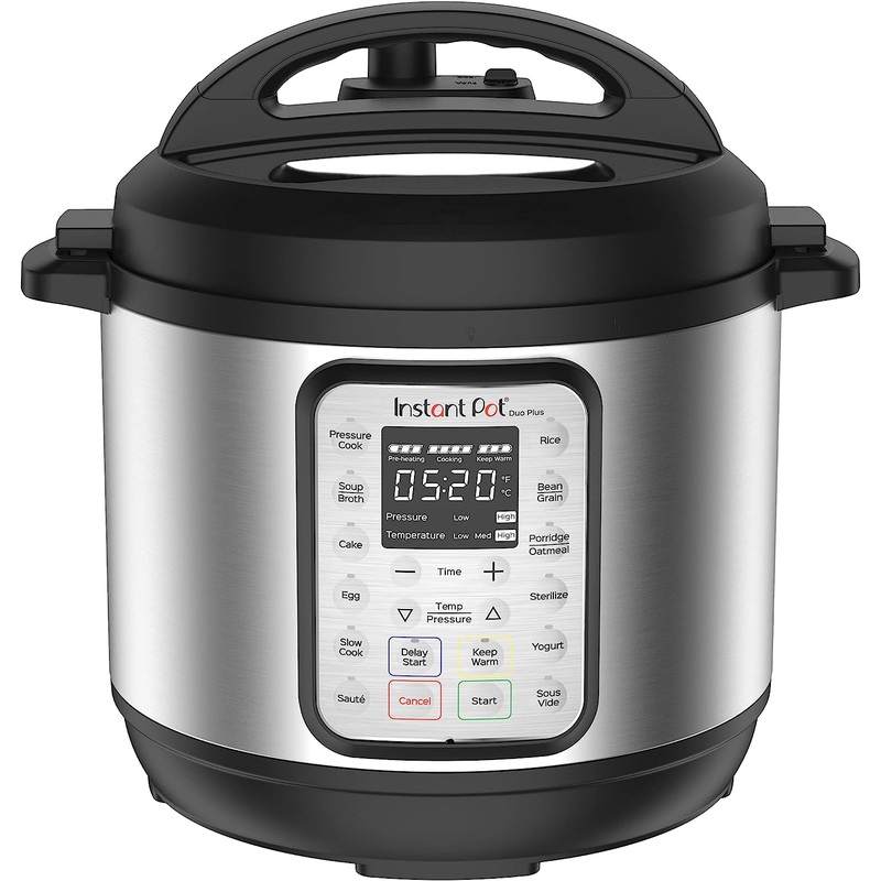 Instant Pot Duo Plus 9-in-1 Electric Pressure Cooker, Slow Cooker, Rice Cooker, Steamer, Saut, Yogurt Maker, Warmer & Sterilizer, Includes Free App with over 1900 Recipes, Stainless Steel, 6 Quart | Bigbigmart.com