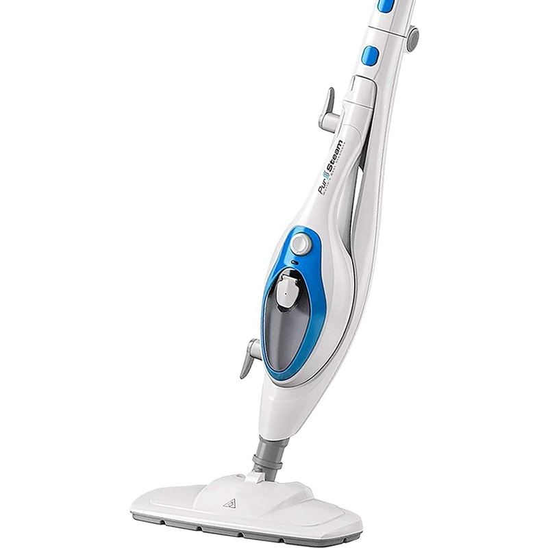 PurSteam Steam Mop Cleaner 10-in-1 with Convenient Detachable Handheld Unit Use on Laminate, Carpet | Bigbigmart.com