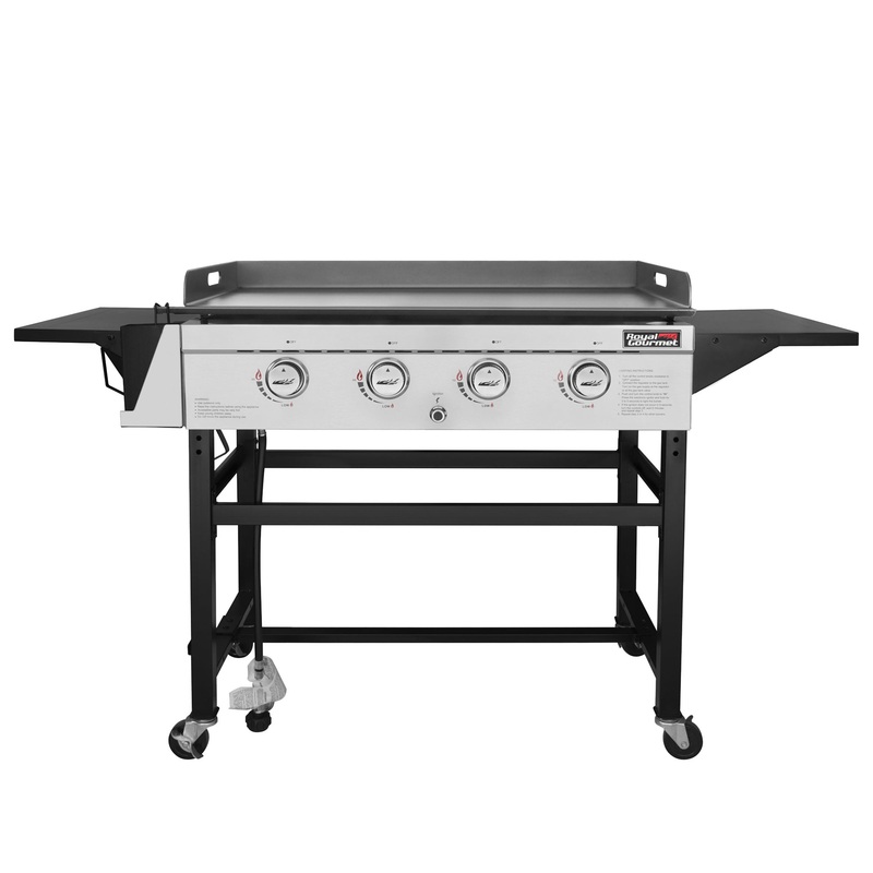 Royal Gourmet GB4001 4 Burner Flat Top Gas Griddle, 52,000 BTU for Outdoor Cooking | Bigbigmart.com