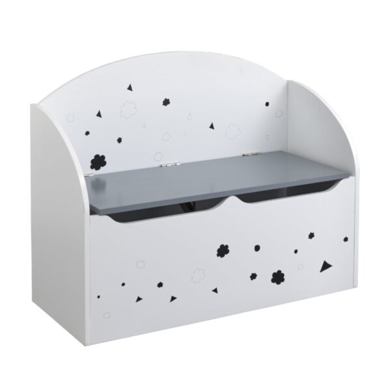 Talori Toy Box – White/Gray | Bigbigmart.com