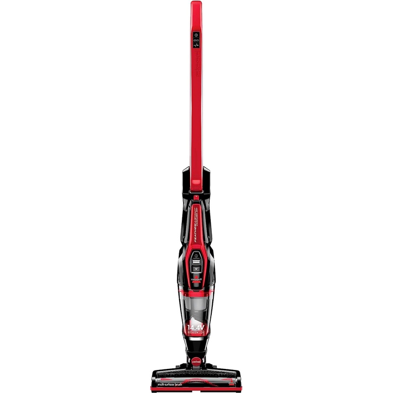 BISSELL, 3079 Featherweight Cordless XRT 14.4V Stick Vacuum, Black, Red | Bigbigmart.com