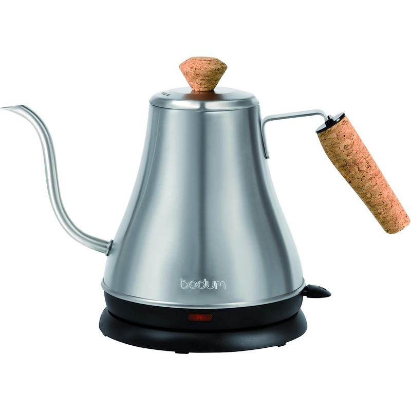 Bodum 11883-57US Melior Gooseneck Electric Water Kettle, 27 Ounces, Matt Chrome | Bigbigmart.com