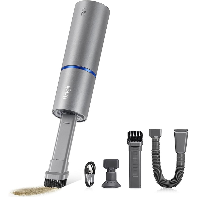 Brigii Mini Vacuum, Air Duster and Hand Pump 3 in 1, Small Cordless Handheld Vacuum, USB Rechargeable, Easy to Clean Desktop, Keyboard, Drawer, Car Interior and Other Crevices, Small Spaces -Y120 Pro | Bigbigmart.com
