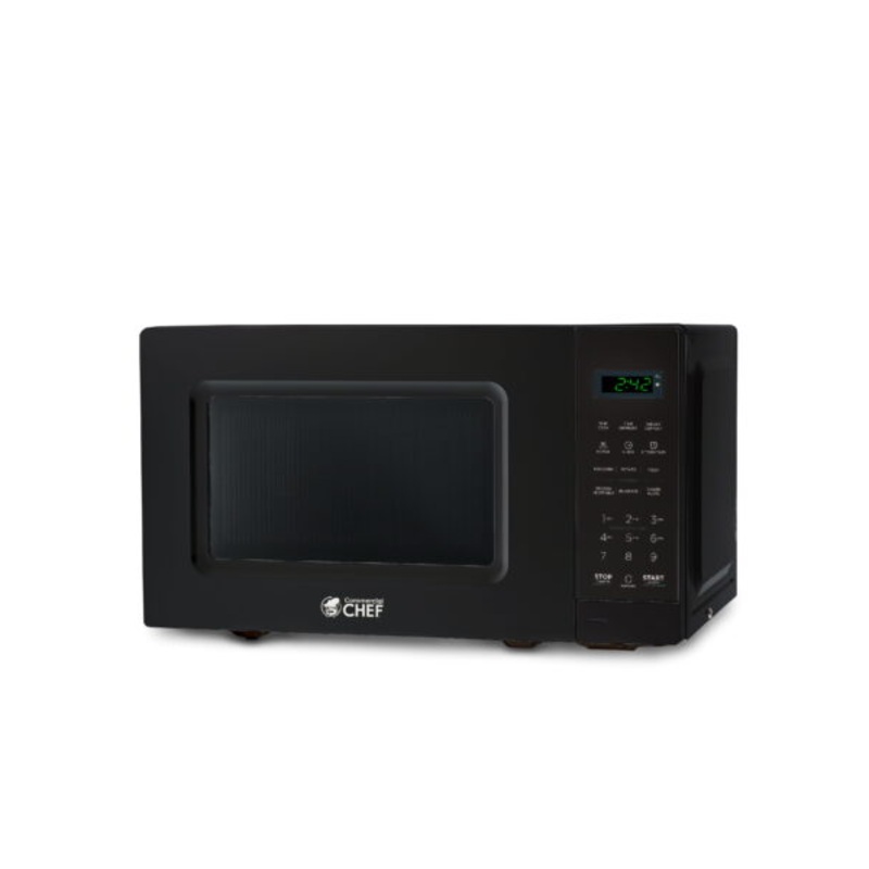 COMMERCIAL CHEF 0.7 cu. ft. Countertop Microwave Oven, Black | Bigbigmart.com