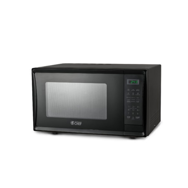 COMMERCIAL CHEF CHM11MB 1.1 cu. ft. Countertop Microwave with Digital Display, Black | Bigbigmart.com