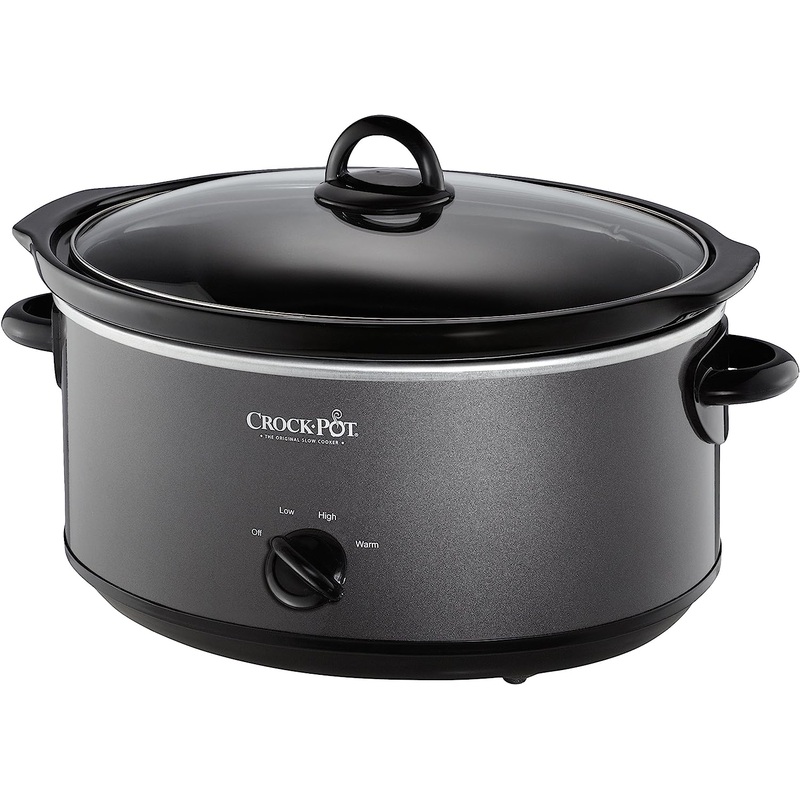 Crock-Pot 7 Quart Slower Cooker, Food Warmer, Charcoal (SCV700-KC) | Bigbigmart.com