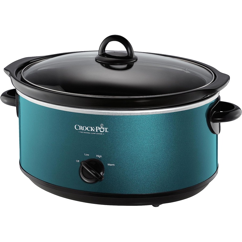 Crock-Pot Design to Shine 7 Quart Slow Cooker and Food Warmer, Turquoise (SCV700-KT) | Bigbigmart.com