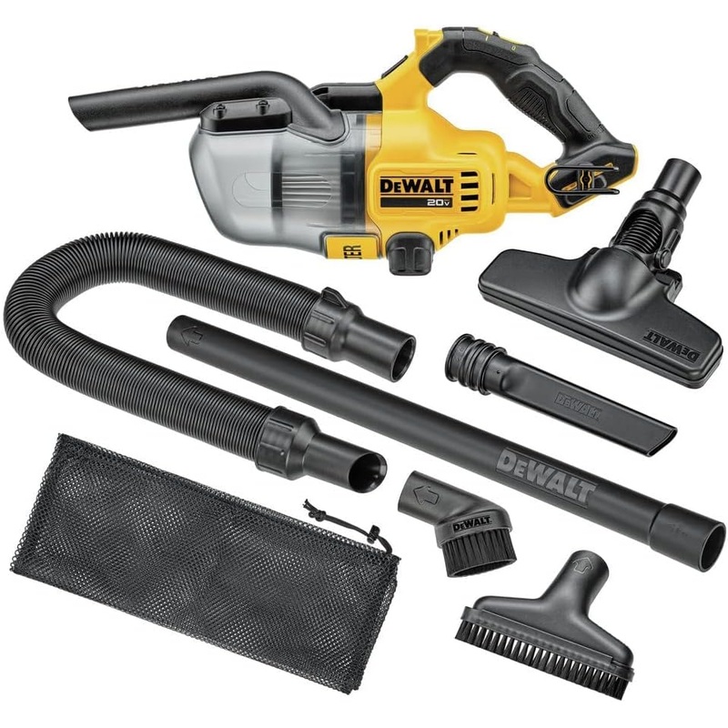 DEWALT 20V Vacuum, Cordless Handheld Vacuum, HEPA, Battery Not Included (DCV501HB), Yellow | Bigbigmart.com