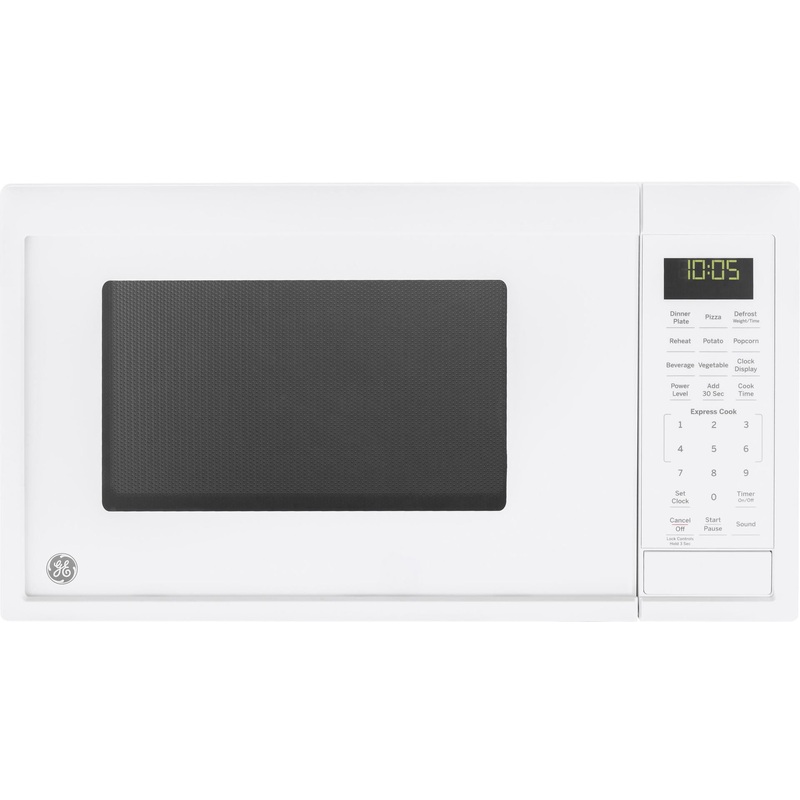GE 0.9 Cubic Foot Capacity Countertop Microwave Oven, White, JES1095DMWW | Bigbigmart.com