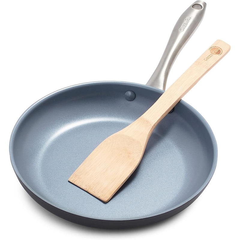 GreenPan Lima Hard Anodized Healthy Ceramic Nonstick 10 Frying Pan Skillet, PFAS-Free, Oven Safe, Gray | Bigbigmart.com