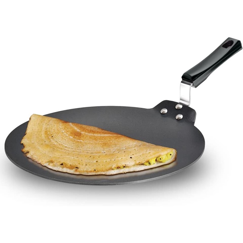 Hawkins Futura Non-stick Flat Dosa Tava Griddle, 11-inch,Black | Bigbigmart.com
