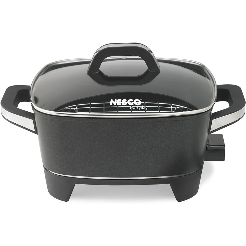 Nesco American Harvest ES-12 Electric Skillet, 12 Inch, Black | Bigbigmart.com