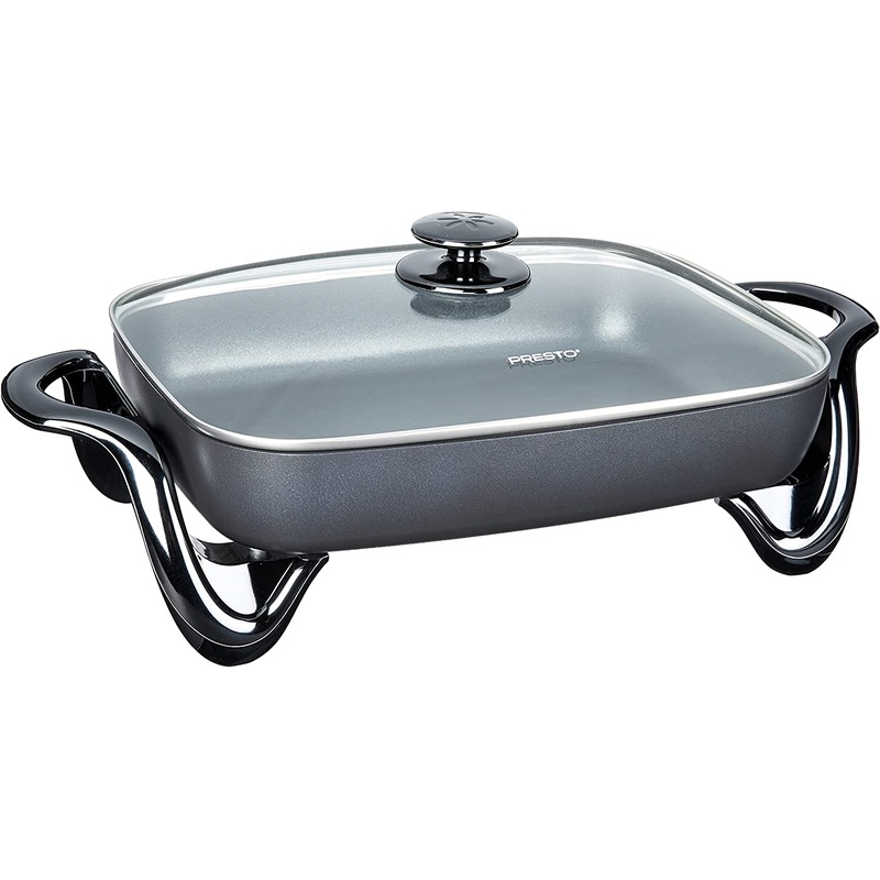 Presto 06852 16-Inch Electric Skillet with Glass Cover | Bigbigmart.com