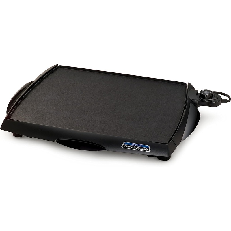 Presto 07046 Tilt ‘n Drain Big Griddle Cool-Touch Electric Griddle | Bigbigmart.com