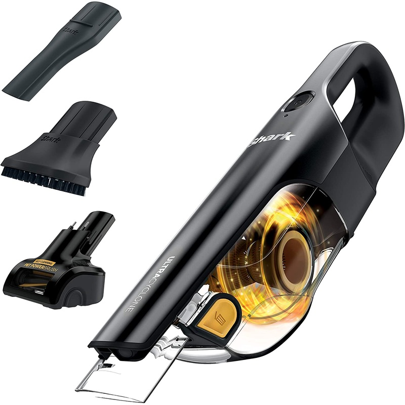 Shark Cordless Handheld Vacuum UltraCyclone Pet Pro Plus, with XL Dust Cup, in Black | Bigbigmart.com