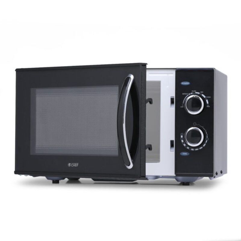 Commercial Chef 0.9 cu. ft. Countertop Microwave Oven, Black | Bigbigmart.com
