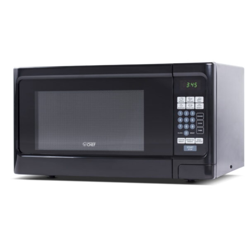 Commercial Chef 1.1 cu. Ft. Countertop Microwave Oven, Black | Bigbigmart.com
